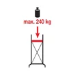 Kép 11/13 - HASZNÁLT ÁLLVÁNY! - Krause Monto Protec FÉLPROFI Gurulóállvány 2,00x0,7 Munkamagasság: 5,30 m