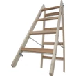 Kép 3/4 - Krause Stabilo Két Oldalon Járható Fa Állólétra 2X4 Fokos