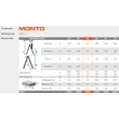 Kép 6/6 - Krause MONTO 2x5 Lépcsőfokos két oldalon járható létra (Dopplo) 2,65m
