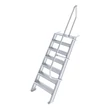 Kép 1/2 - Krause Ipari lépcső 600mm 60° bordázott alu fokkal 7 fokos