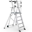 Kép 1/7 - KEY-PRO Összecsukható platform létra 4+1 fokos ( Munkamagasság: 3,2m) 