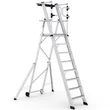 Kép 1/9 - Cagsan KEY-PRO Összecsukható platform létra 7+1 fokos ( Munkamagasság: 4m) 