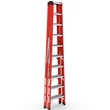 Kép 3/11 - CAGSAN FIBERO - üvegszálas létra 2x10 fokos (Munkamagasság: 3,7m)