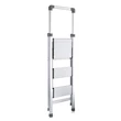 Kép 2/6 - CAGSAN TROYA PLUSZ  - Háztartási, keskenyre összecsukható létra kapaszkodóval (3fokos)