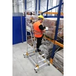 Kép 12/17 - Cagsan VISTA Gurítható szerelő dobogó, egy oldalon járható 7+1 fokos ( Munkamagasság: 4m)