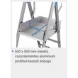 Kép 12/17 - Krause SKYMATIC egy oldalon járható lépcsőfokos teleszkópos létra dobogóval (Munkamagasság: 3,30m-4,35m)