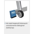 Kép 14/17 - Krause SKYMATIC egy oldalon járható lépcsőfokos teleszkópos létra dobogóval (Munkamagasság: 3,30m-4,35m)