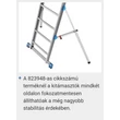 Kép 15/17 - Krause SKYMATIC egy oldalon járható lépcsőfokos teleszkópos létra dobogóval (Munkamagasság: 3,30m-4,35m)