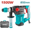 Kép 1/8 - TOTAL Tools Fúró-vésőkalapács 1500W, SDS Plus/4400bpm/14mm/5,5J / INDUSTRIAL