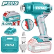 Kép 7/7 - TOTAL Tools Akkus hőlégfúvó 20V/P20S/ INDUSTRIAL (SET Akkumulátor 1x4Ah, Charger, Töltő, Koffer)