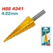 Kép 2/2 - TOTAL Tools Lépcsős fúró 4-22 mm HSS 4341 INDUSTRIAL