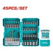 Kép 2/2 - TOTAL Tools 45 db-os ütvecsavarozó készlet / INDUSTRIAL