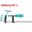 Kép 1/5 - TOTAL Tools Gyorsszorító F 250mm /170kg /INDUSTRIAL