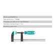 Kép 3/5 - TOTAL Tools Gyorsszorító F 250mm /170kg /INDUSTRIAL