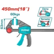 Kép 2/7 - TOTAL Tools Egykezes szorító 450 mm / 60kg / INDUSTRIAL