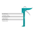 Kép 4/6 - TOTAL Tools Kinyomópisztoly (230mm)