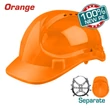 Kép 2/2 - TOTAL Tools Védősisak 05 (narancs) /330g/HDPE
