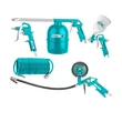 Kép 1/7 - TOTAL Tools 5 darabos sűrített levegős szerszámkészlet 12Bar/4Bar