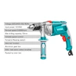 Kép 8/9 - TOTAL Tools Vezetékes ütvefúró 1010W, 2800rpm/13mm/44800 bpm/ INDUSTRIAL