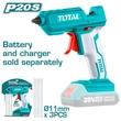 Kép 2/4 - TOTAL Tools Akkus ragasztópisztoly 20V/18g/m/P20S (akkumulátor nélkül) 