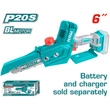 Kép 5/5 - TOTAL Tools Akkus mini láncfűrész 150mm, 20V/2.0Ah-7.5Ah/P20S / INDUSTRIAL (akkumulátor nélkül)