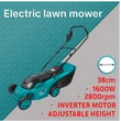Kép 2/4 - TOTAL Tools Vezetékes fűnyíró 1600W/2800rpm/ INDUSTRIAL