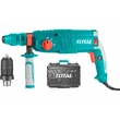 Kép 3/6 - TOTAL Tools Fúró-vésőkalapács 800W kiegészítő tartozékkal SDS Plus/4000bpm/14mm/2,5J