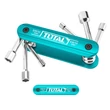 Kép 1/2 - TOTAL Tools 6db Összecsukható dugókulcs készlet