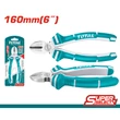 Kép 4/4 - TOTAL Tools Oldalcsípő fogó 160 mm