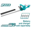 Kép 4/7 - TOTAL Tools Akkus sövénynyíró olló 2800spm/460mm/20V/2.0Ah-7.5Ah/P20S (akkumulátor nélkül) 