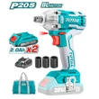 Kép 4/8 - TOTAL Tools Akkus ütvecsavarozó 300Nm/1/2″ / INDUSTRIAL (SET Akkumulátor 2x2Ah, Charger, Töltő, Táska)
