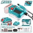 Kép 2/3 - TOTAL Tools Akkus csiszológép 20V/33000rpm/P20S (SET Akkumulátor 1x2Ah, Charger, Töltő) 