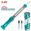Kép 5/5 - TOTAL Tools Akkus LED lámpa LED 300lm