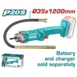 Kép 7/7 - TOTAL Tools Akkus betonvibrátor 2300rpm/20V/2.0Ah-7.5Ah/P20S (akkumulátor nélkül)