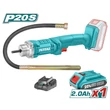 Kép 3/4 - TOTAL Tools Akkus betonvibrátor 2300rpm/20V/2.0Ah-7.5Ah/P20S (SET Akkumulátor 1x2Ah, Charger, Töltő)