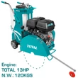 Kép 2/2 - TOTAL Tools Benzinmotoros aszfaltvágó 120 kg, 9,6 kW/14 cm (5,5″) 