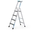 Kép 1/4 - ZARGES Comfortstep S csavarozott lépcsős állólétra 1x4 fokos (Munkamagasság: 3m)