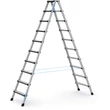 Kép 1/4 - ZARGES Csavarozott lépcsős állólétra eloxált  2x10 fokos - Comfortstep B