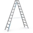 Kép 1/5 - ZARGES Állólétra 2x10 fokos  R13Step B  (Munkamagasság: 4,15m)