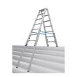 Kép 1/2 - Krause Stabilo Teleszkópos lépcsőfokos két oldalon járható létra 2X7 Fokos