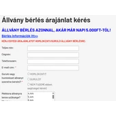 Állvány bérlés árajánlat kérés