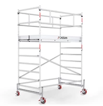 Cagsan Protube gurulóállvány ,Profi kategória, Dupla járólappal, Munkamagasság 4,4m- BEMUTATÓ DARAB