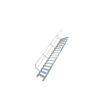Krause Ipari lépcső 600mm 45°  bordázott alu fokkal 5 fokos