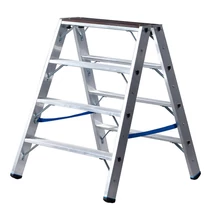 Krause Stabilo Két Oldalon Járható Lépcsőfokos Létra Fa Fedőlappal 2X4