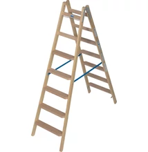 Krause Stabilo Lépcső-/Létrafokos Két Oldalon Járható Fa Létra 3,25m