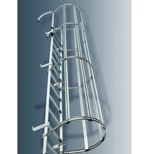 Krause Rögzített létra egyrészes kivitel DIN 18799-1, horg. Acél, építménymagasság: 7,28 M