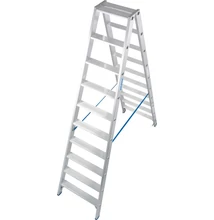 Krause Stabilo Két Oldalon Járható Lépcsőfokos Állólétra 2X10 Fokos