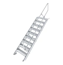 Krause LÉPCSŐ (KÖNNYŰFÉM), 9 FOKOS 0,6 M, 45°