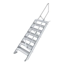 Krause LÉPCSŐ (KÖNNYŰFÉM), 7 FOKOS 0,8 M, 45°