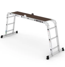 Cagsan QUADRO P Univerzális létra dobogóval 4x3 fokos (Munkamagasság: 3 - 4,3m)